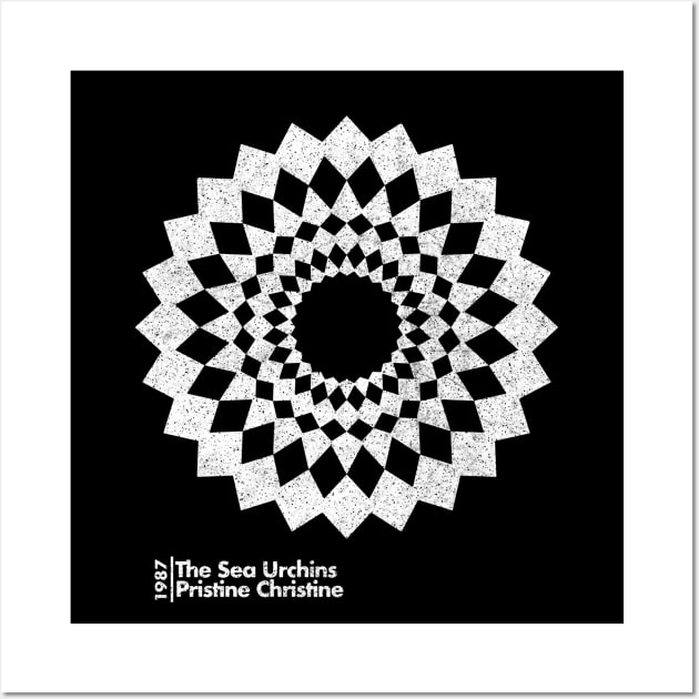 The Sea Urchins / Pristine Christine / Minimal Graphic Design Tribute Wall Art by saudade